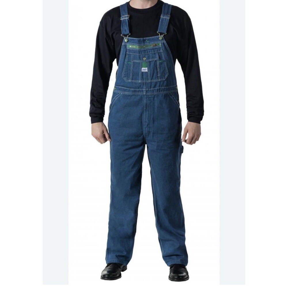 Liberty Mens Stonewashed Denim Bib Overalls  38x30  Workwear EUC